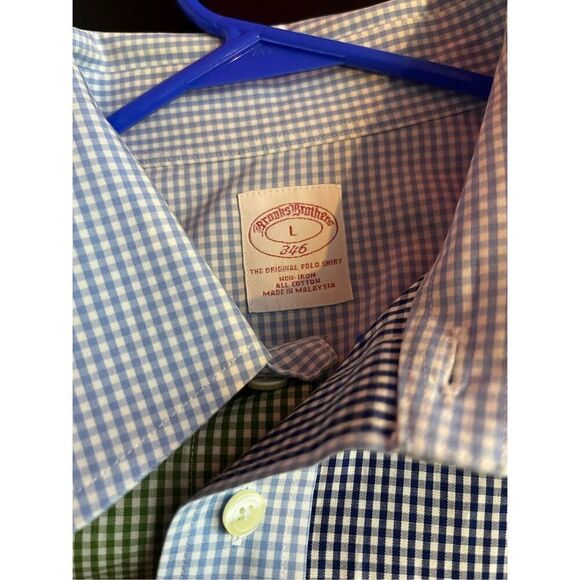 Brooks Brothers button down multi colored shirt size L - Picture 5 of 5